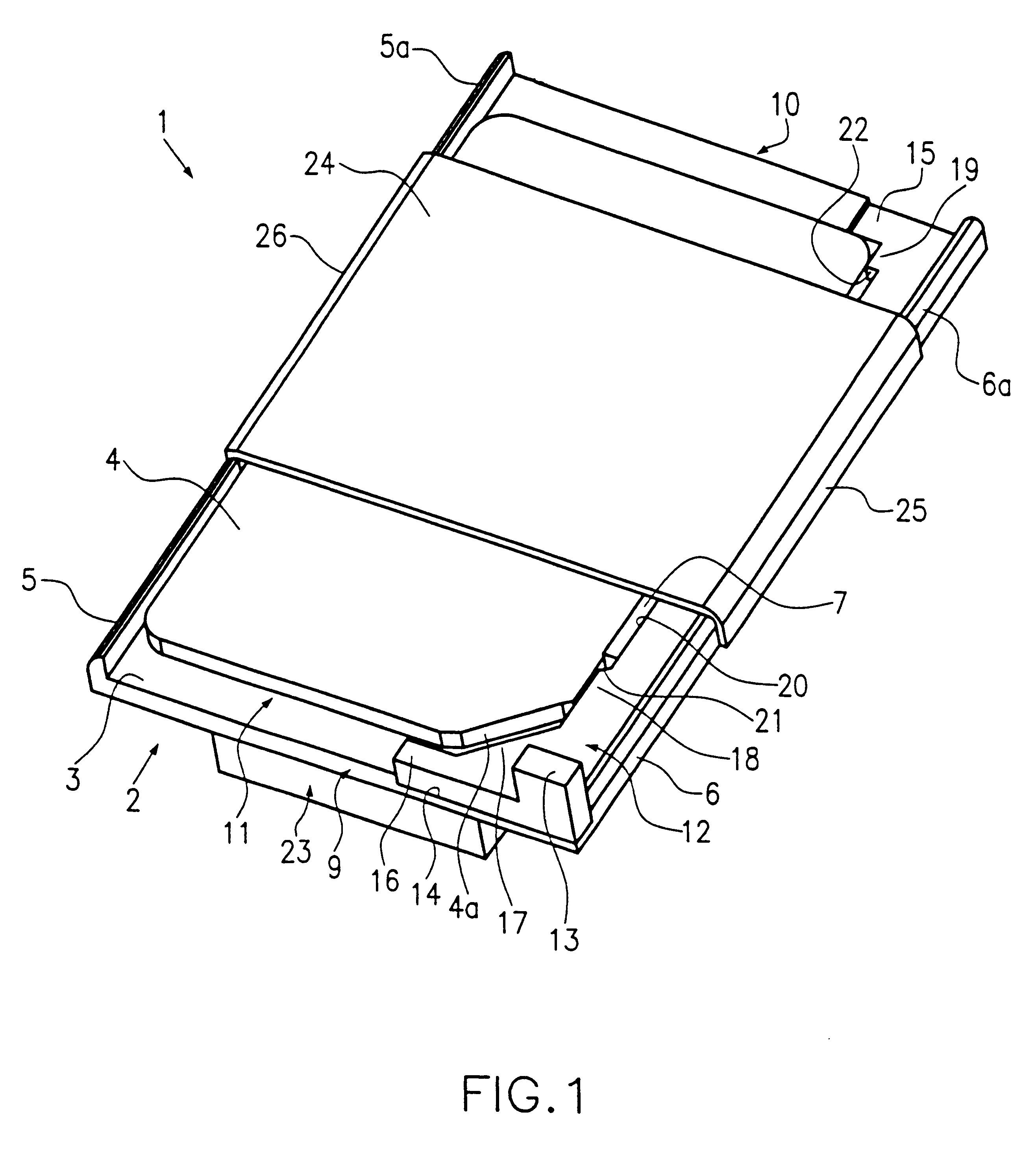 Contacting device for a chip card and in particular for a SIM card