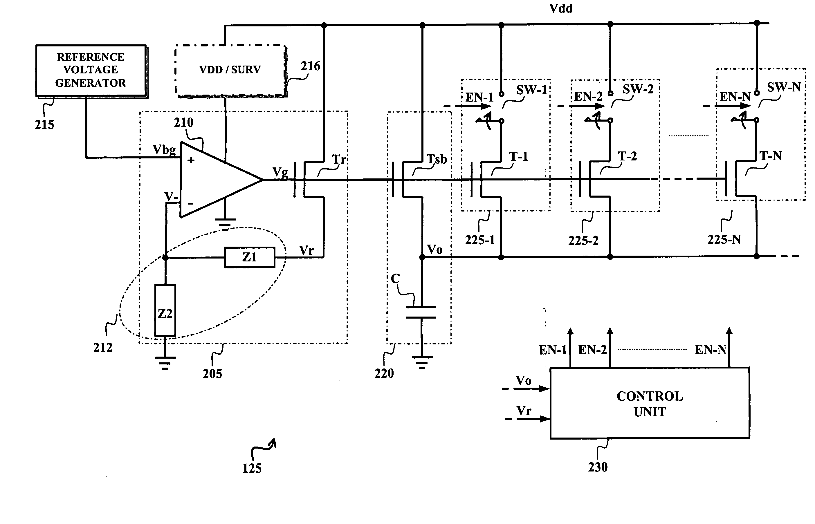 Voltage down converter