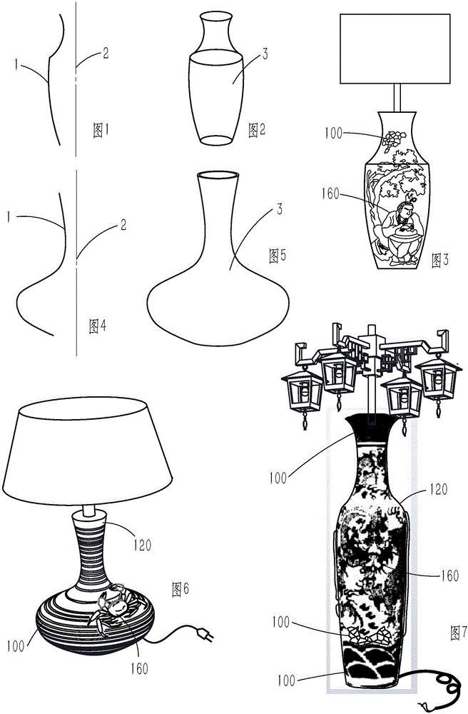 Manufacturing method for picture core of iron picture and iron picture artistic lamp comprising picture core