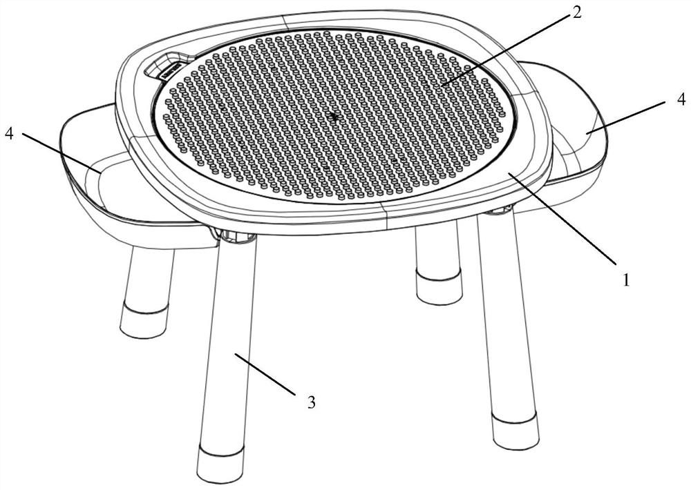 Children toy storage table