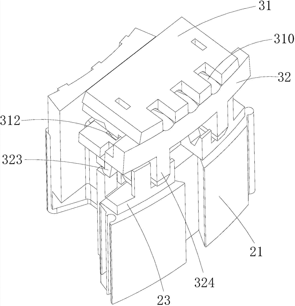 Wire outlet structure of plastic packaging stator and plastic packaging motor