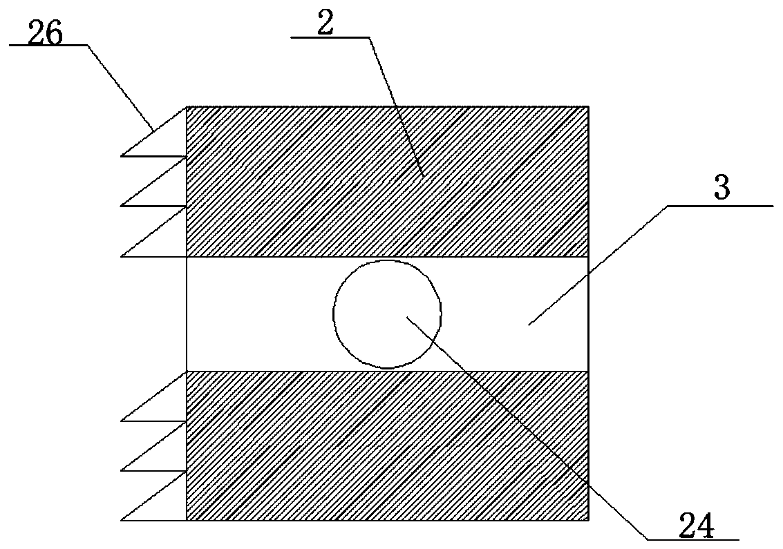 Auxiliary supporting cooperation device for building pile foundation detection