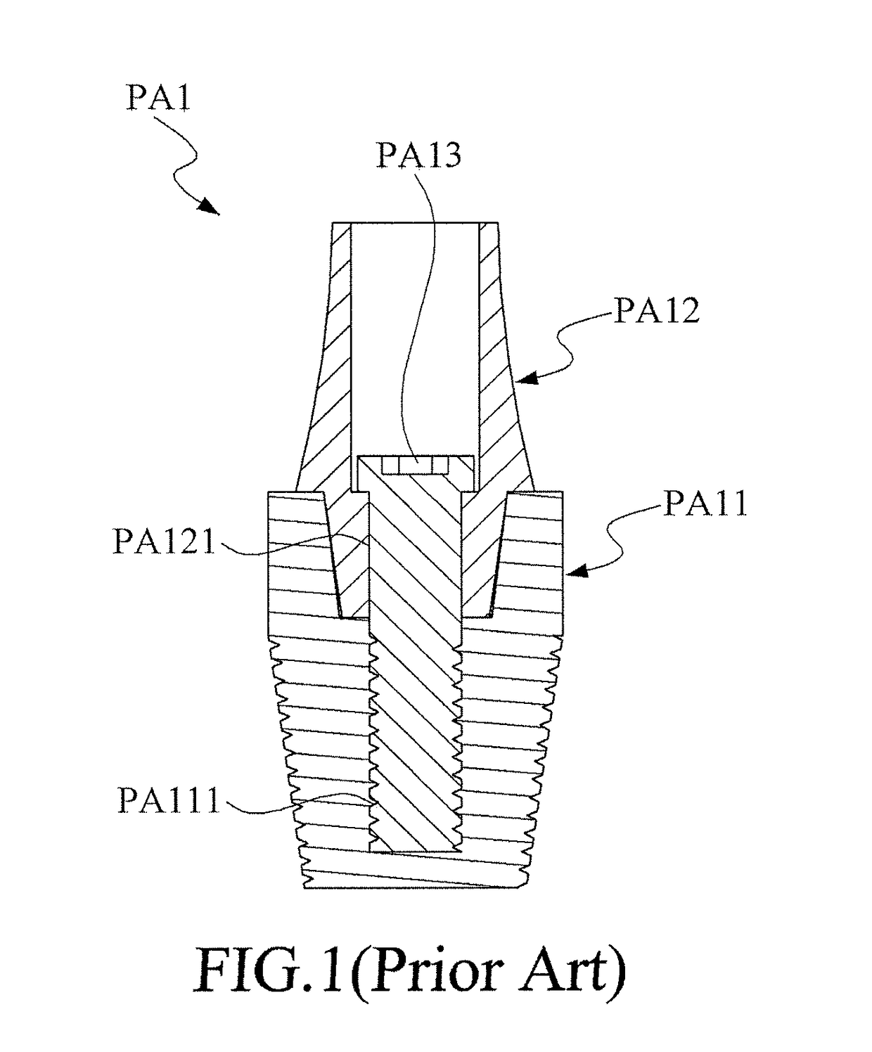 Dental implant assembly and abutment thereof