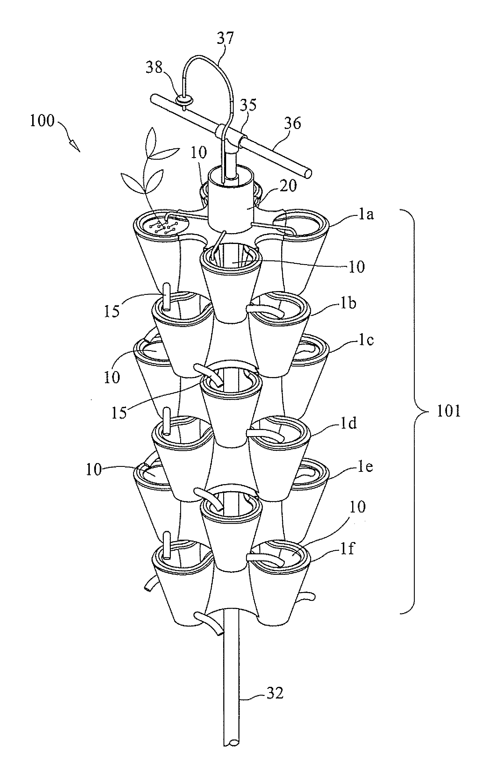 Apparatus for vertical horticulture