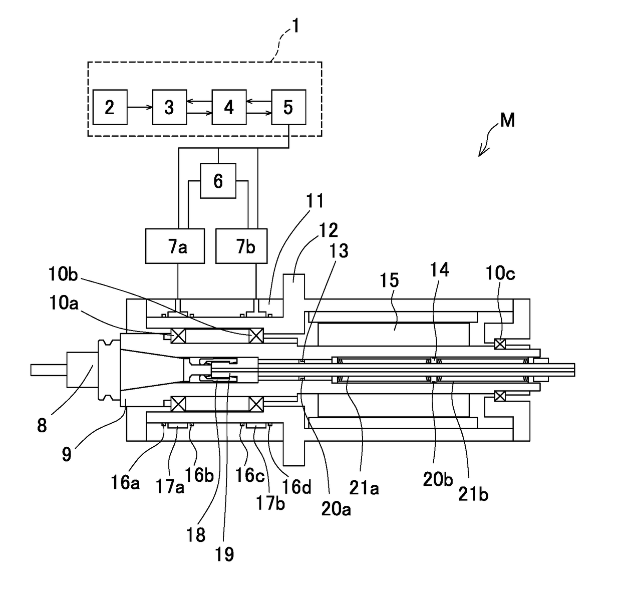 Main spindle device for machine tool