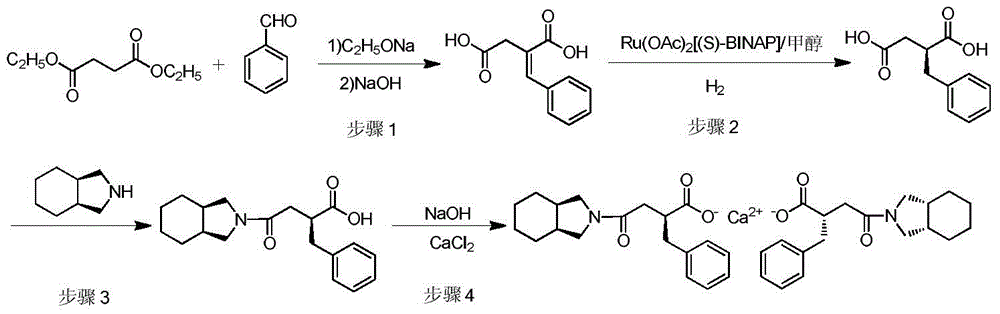 A kind of industrialized preparation method of improved mitiglinide calcium