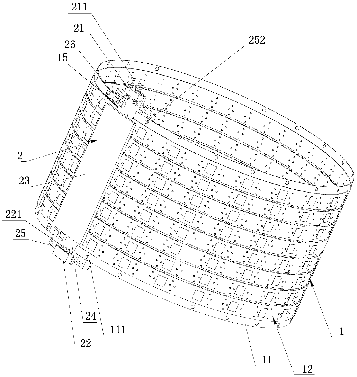 LED light source assembly and high-power lamp using LED light source assembly