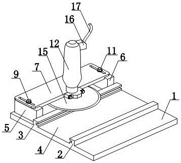 Rotary-cutting machining device for wood-plastic composite board