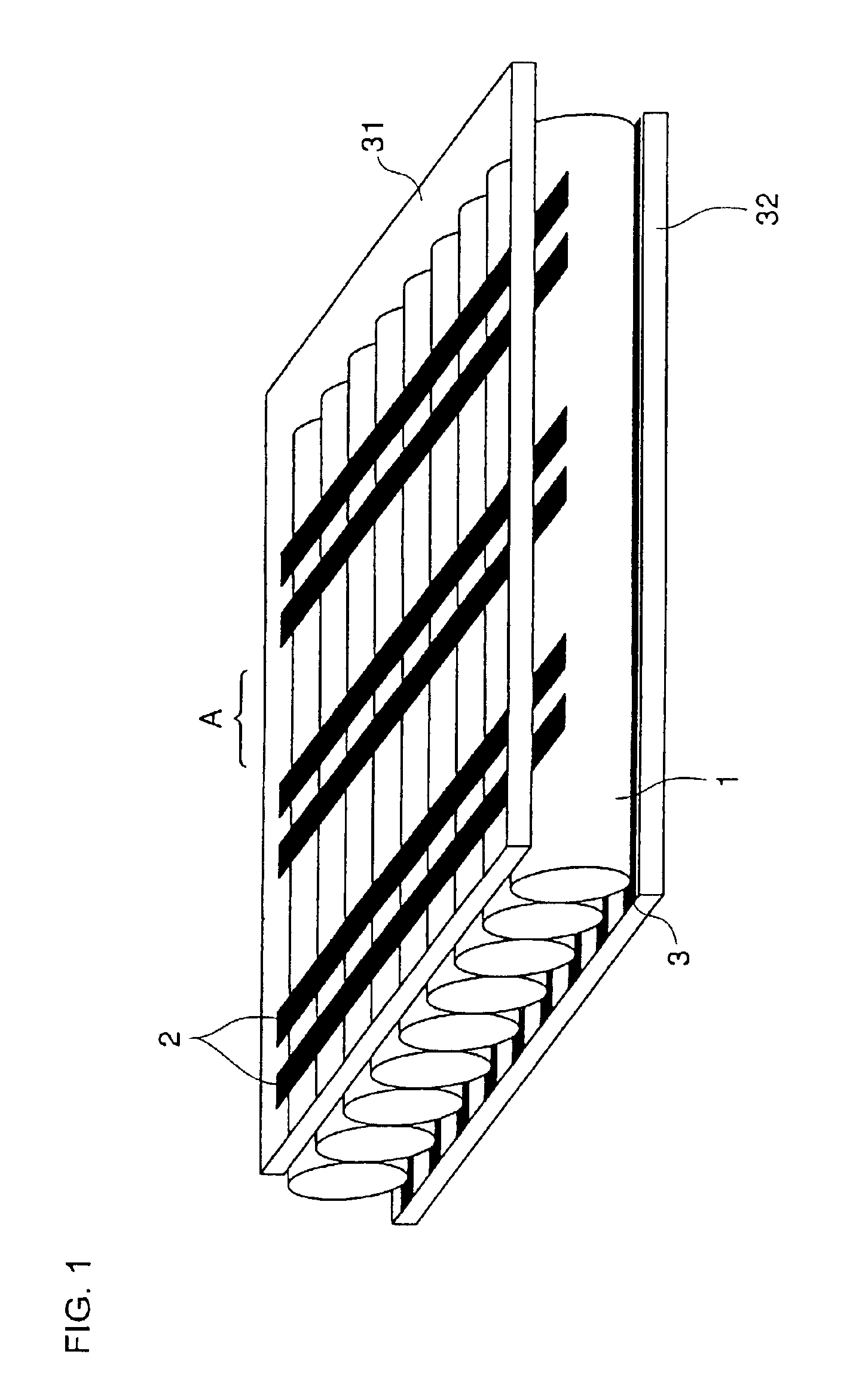 Display device employing gas discharge tubes arranged in parallel between front and rear substrates to comprise a display screen, each tube having a light emitting section as part of the display screen and a cleaning section connected to the light emitting section but displaced from the display screen