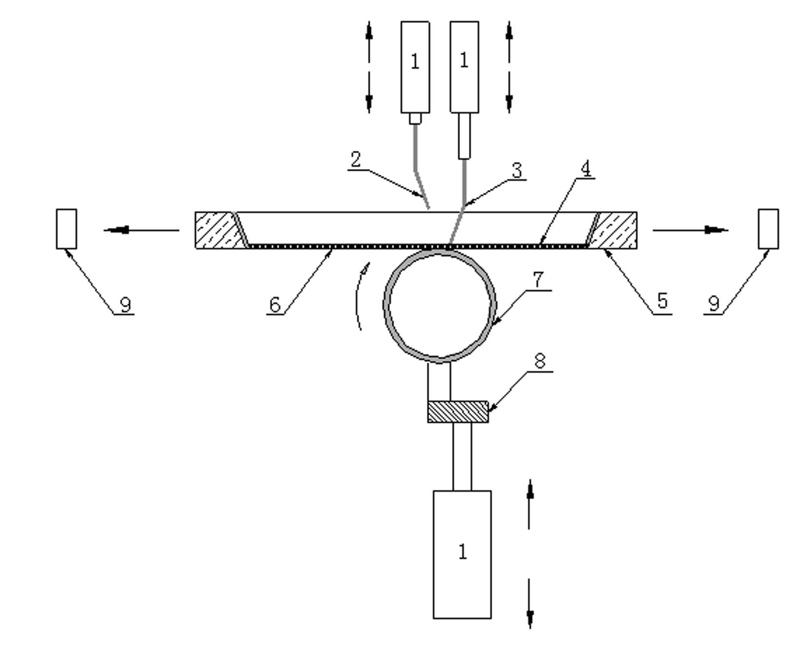 Method and device for ceramic curved surface screen printing