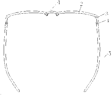 Anti-falling glasses with clamping function