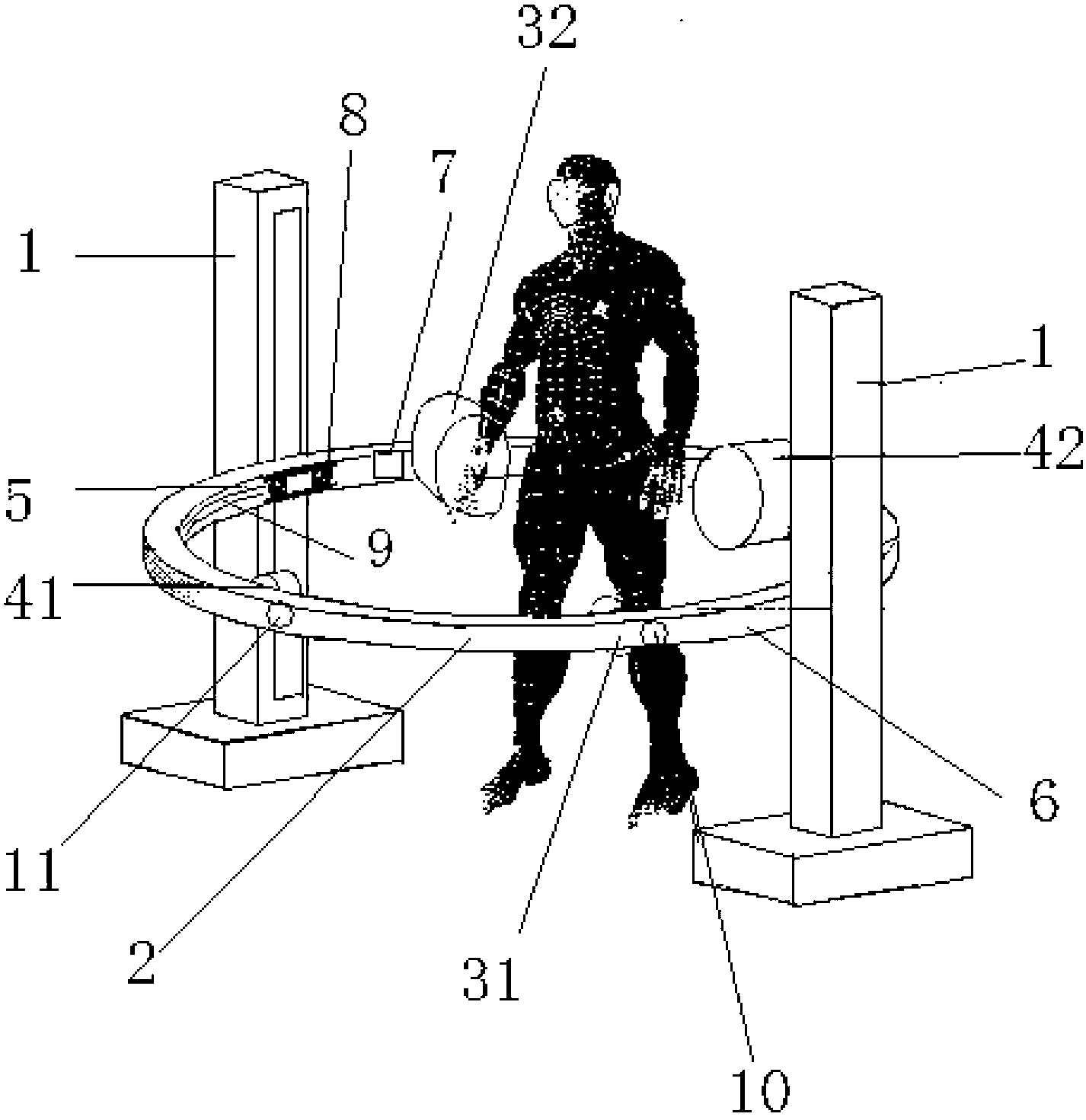 Dynamic kinematic acquisition system for human body bone joint