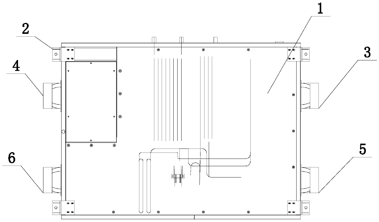 Novel solution type dual-cold-source household ceiling unit