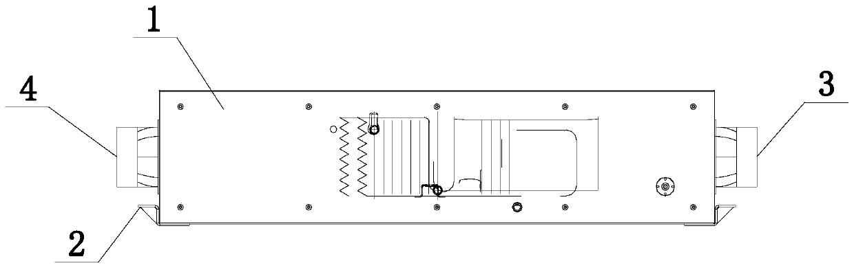 Novel solution type dual-cold-source household ceiling unit