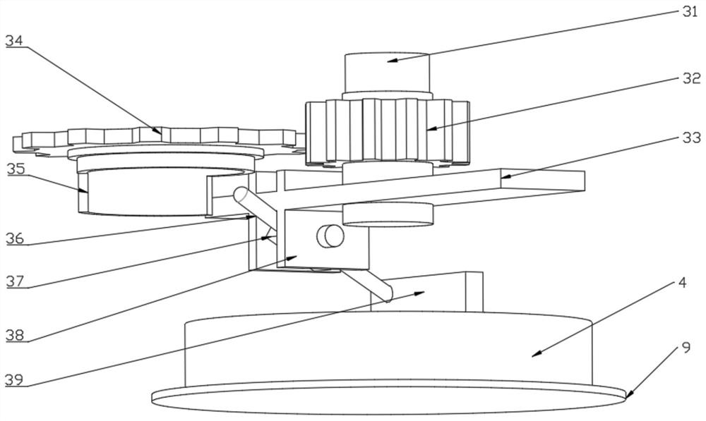 Cake cream flattening device for food processing