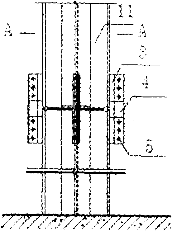 Construction technology of cross-shaped profile steel column