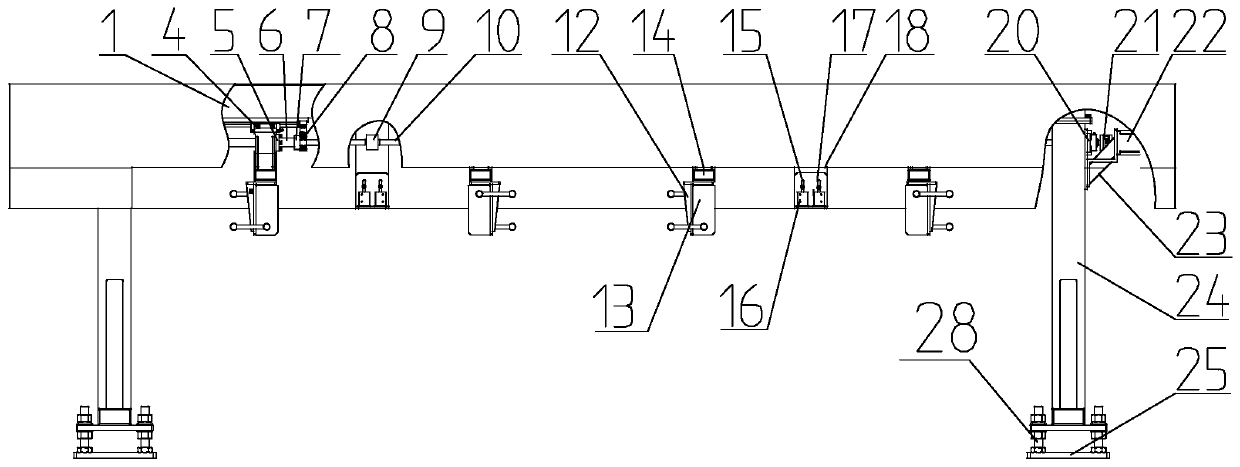 A magnetic tensioning device