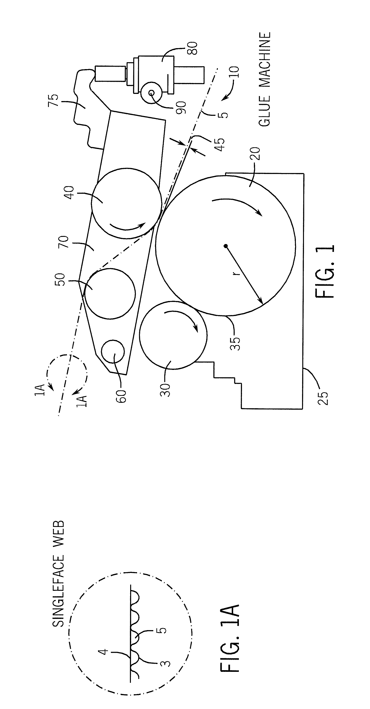 Method for Automatic Setting of the Rider Roll/Glue Applicator Roll Gap on a Glue Machine