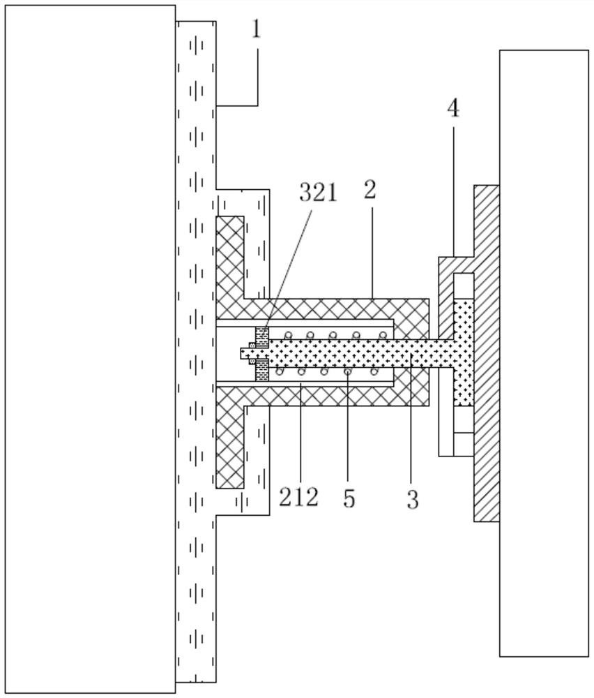 Rotary wallboard leveling structure of fabricated wall
