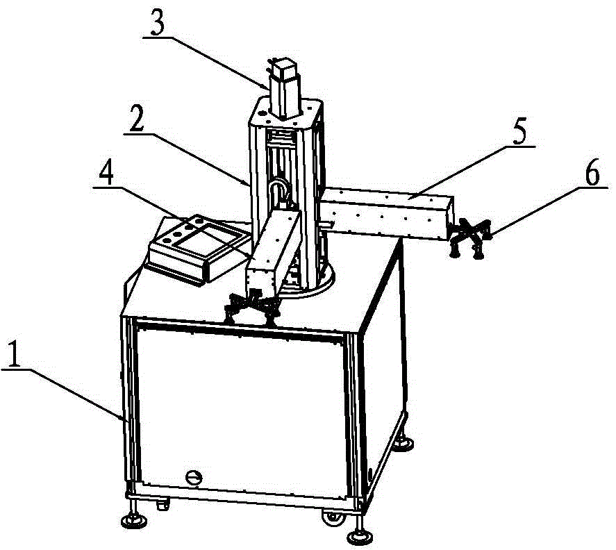 Rotating-disc type automatic feeding-discharging machine