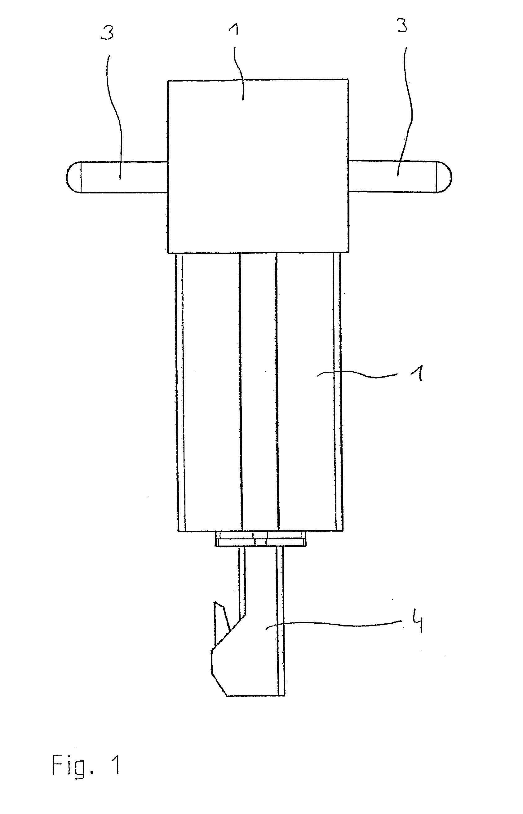 Percussion Hammer and/or Drill Hammer Comprising a Handle Which Can be Guided in a Linear Manner