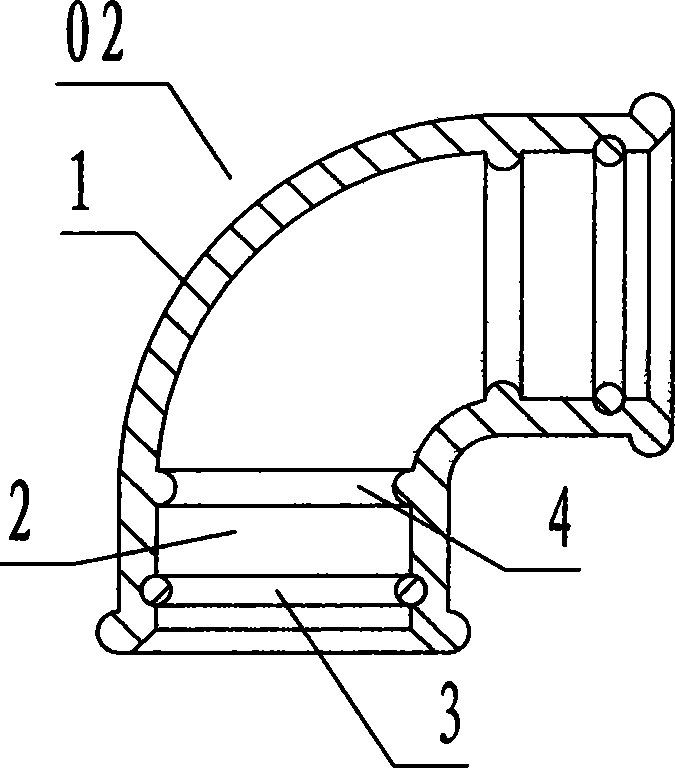 Direct inserting self-sealing type plastic downspout