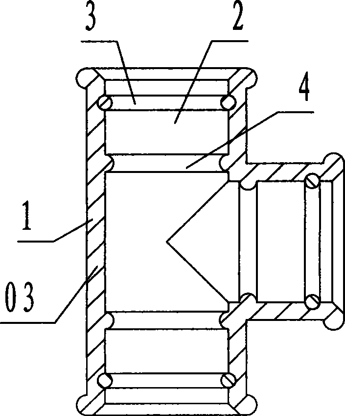 Direct inserting self-sealing type plastic downspout