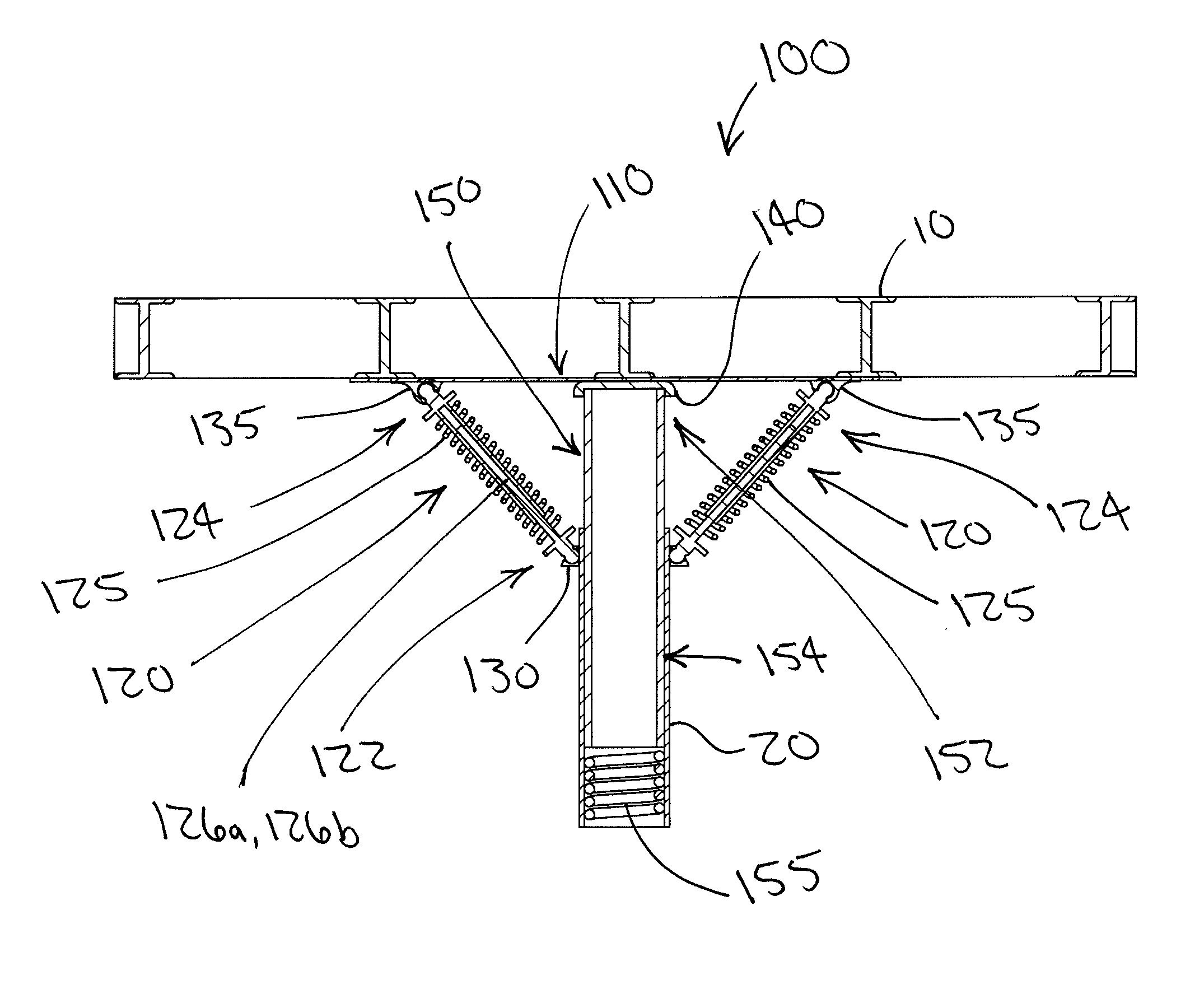 Pylon Attachment Device and Flooring System Utilizing Same