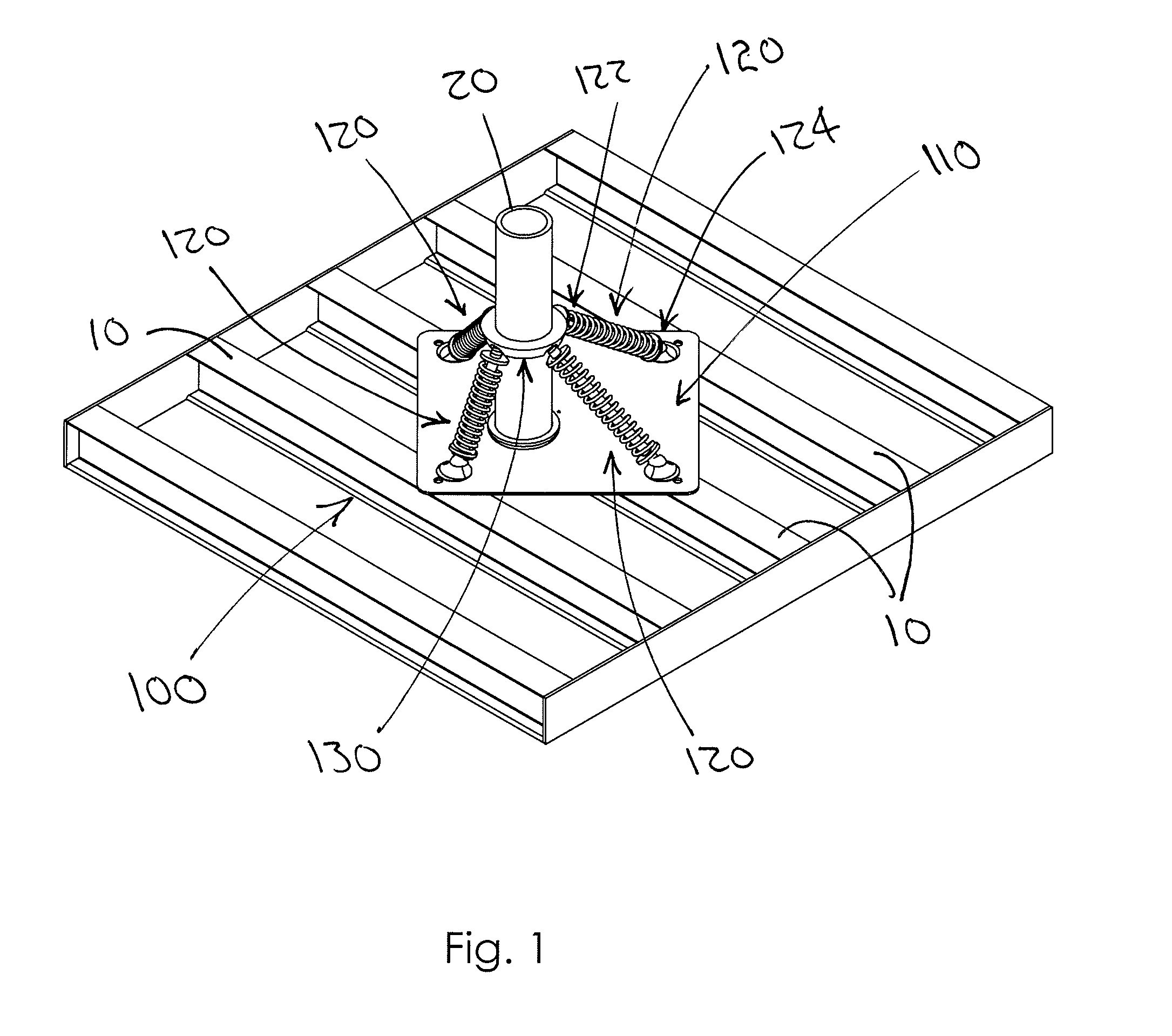 Pylon Attachment Device and Flooring System Utilizing Same