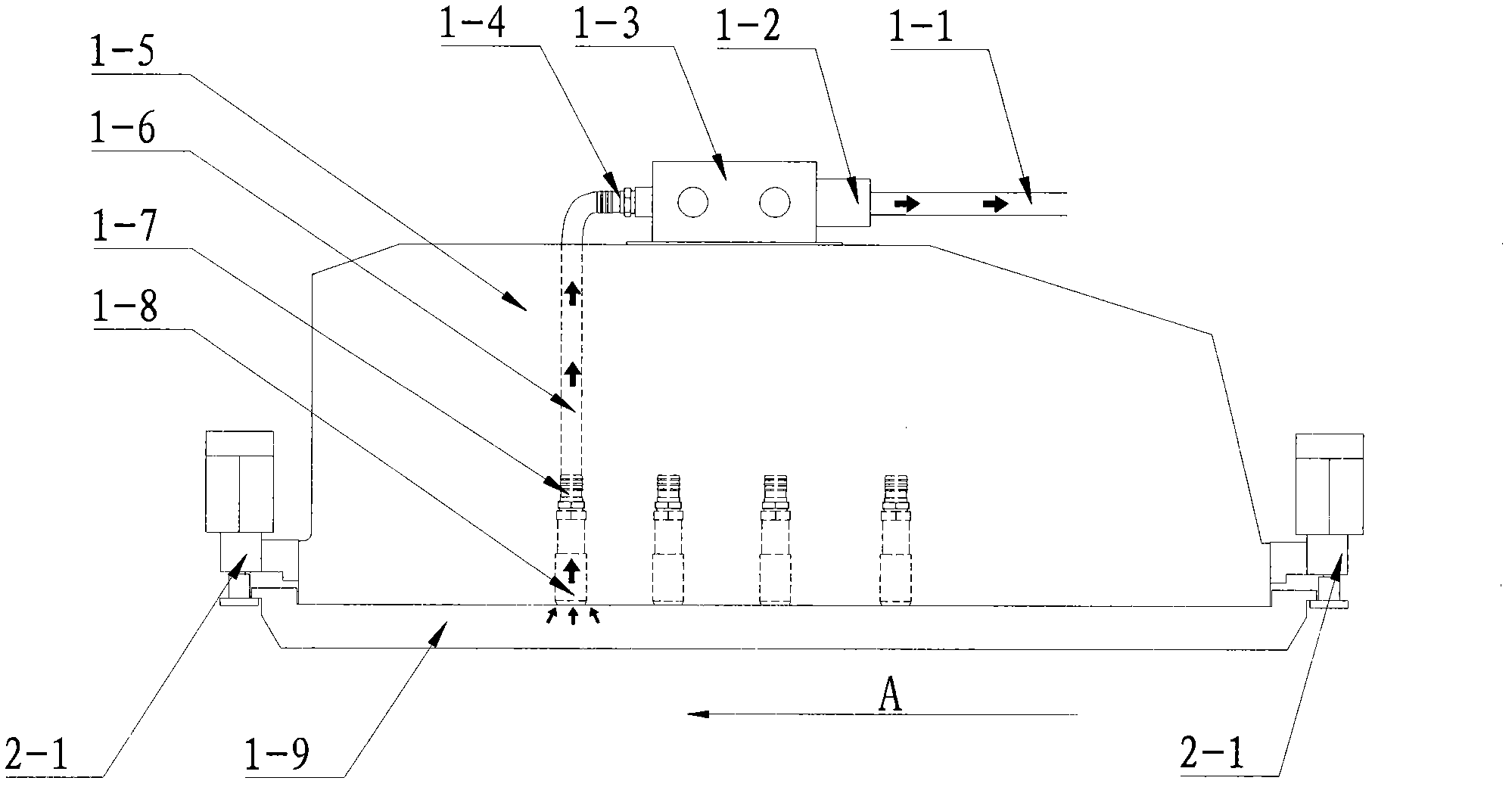 Vacuum suction device for frame and operation method thereof