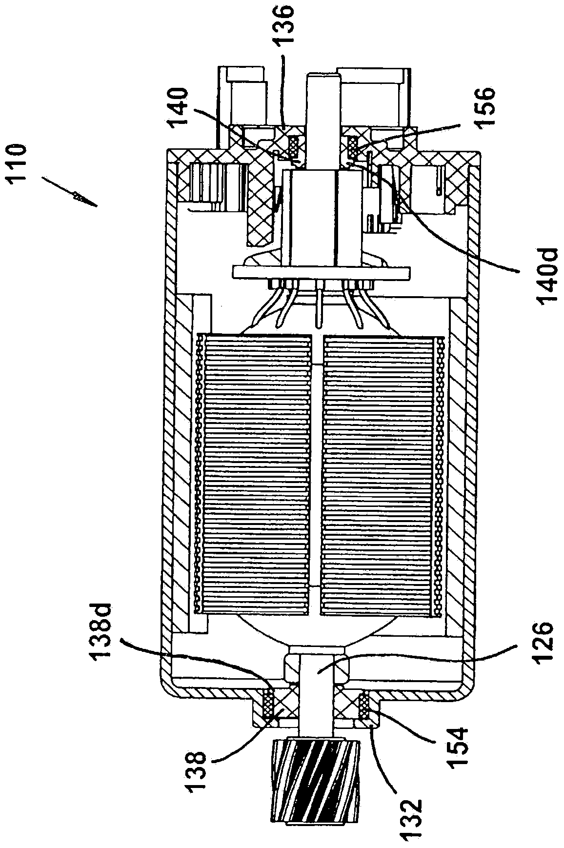 Electric motor and motor/gear unit and variable-length drive means having such an electric motor