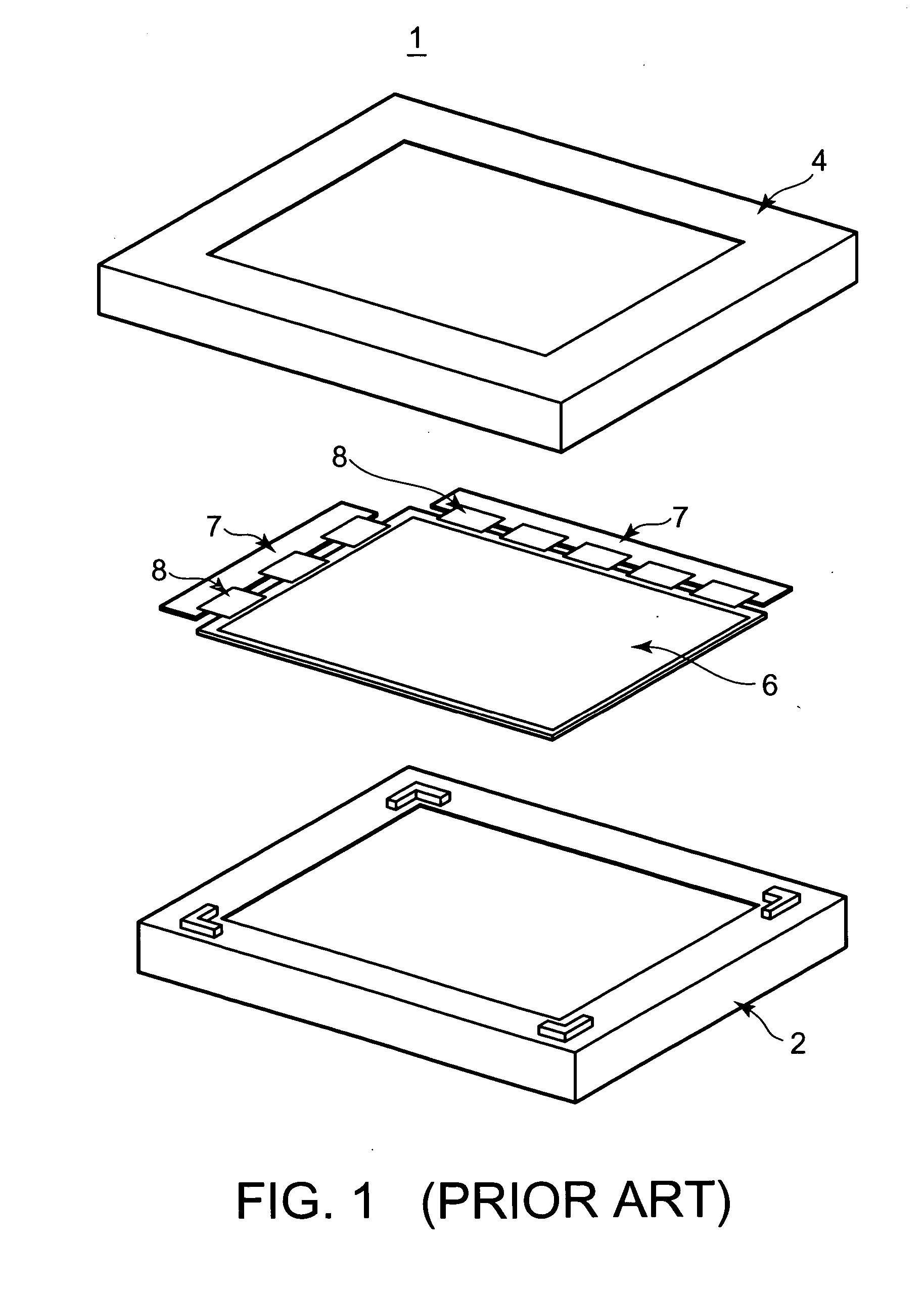 Housing and display device provided with the housing