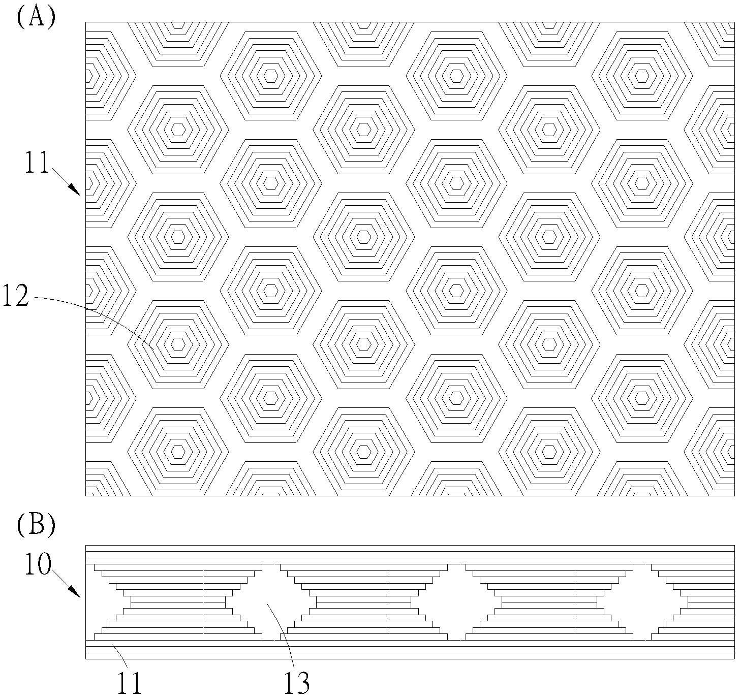 Composite sheet structure and manufacturing method thereof