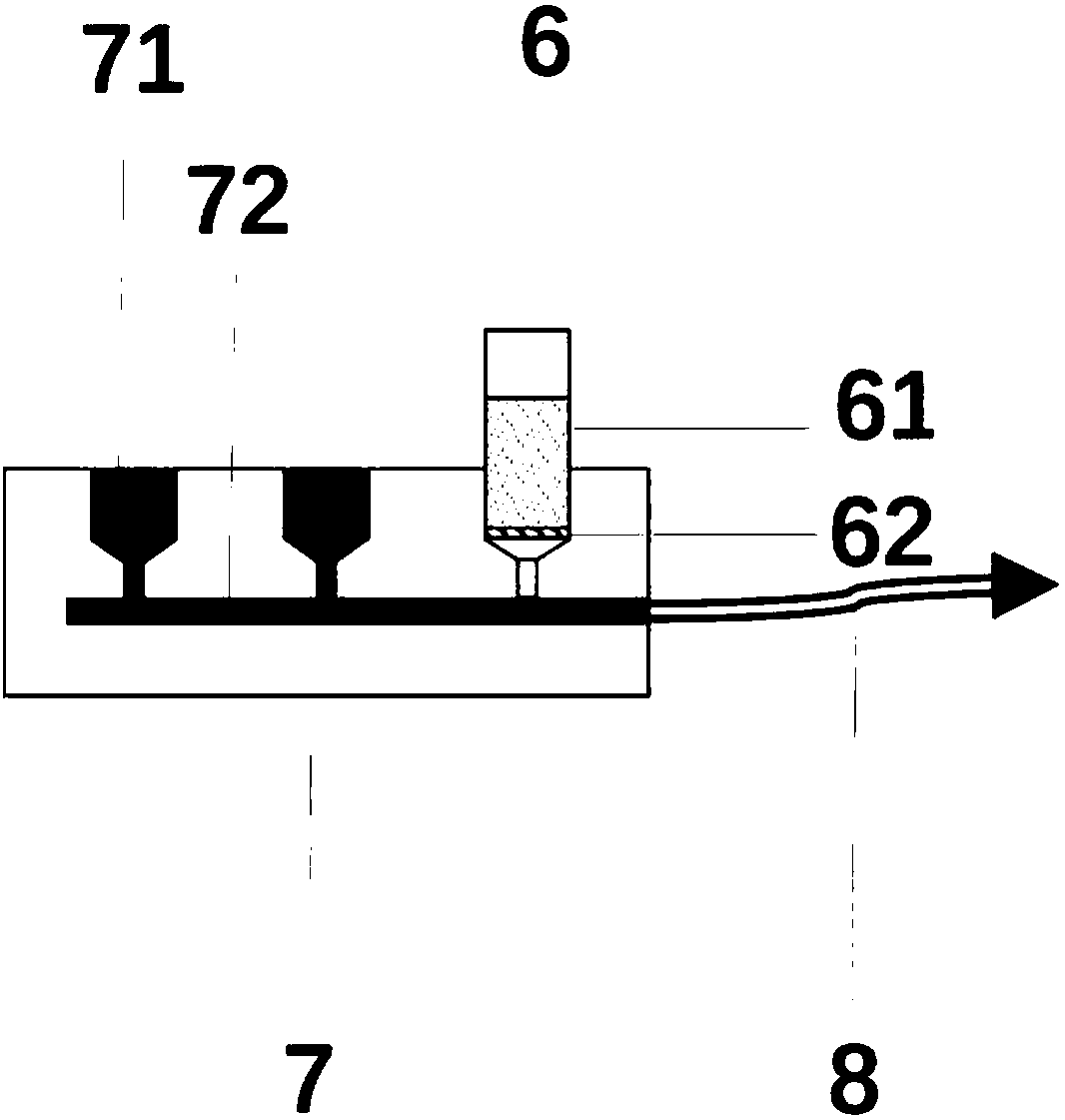 Liquid chromatographic fraction collector and use method