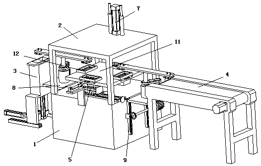 Automatic cutting device for electroplated part sprue
