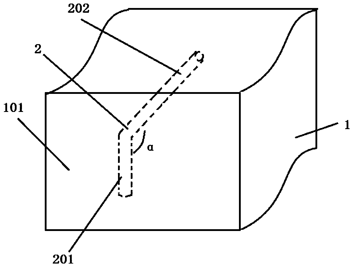Invisible structure of anchor bar and application of invisible structure