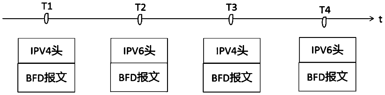 Dual-stack BFD detection method and dual-stack BFD detection system