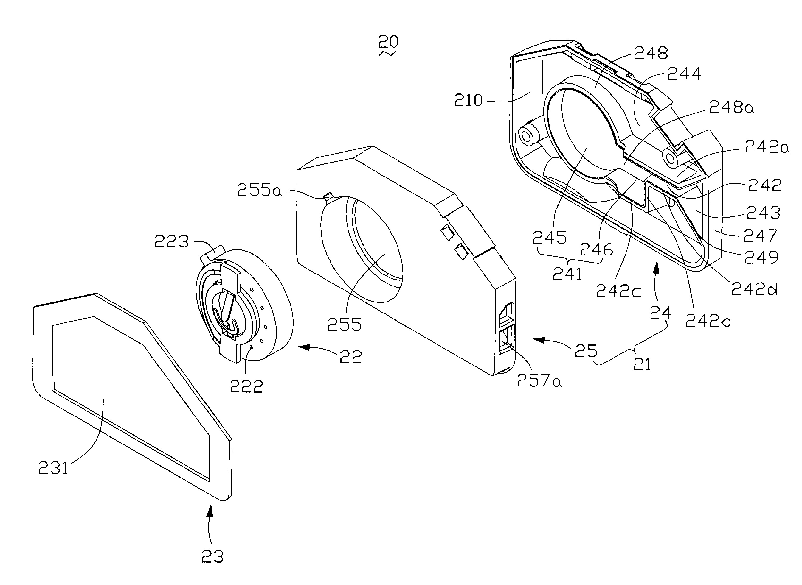Speaker set and mobile phone incorporating the same