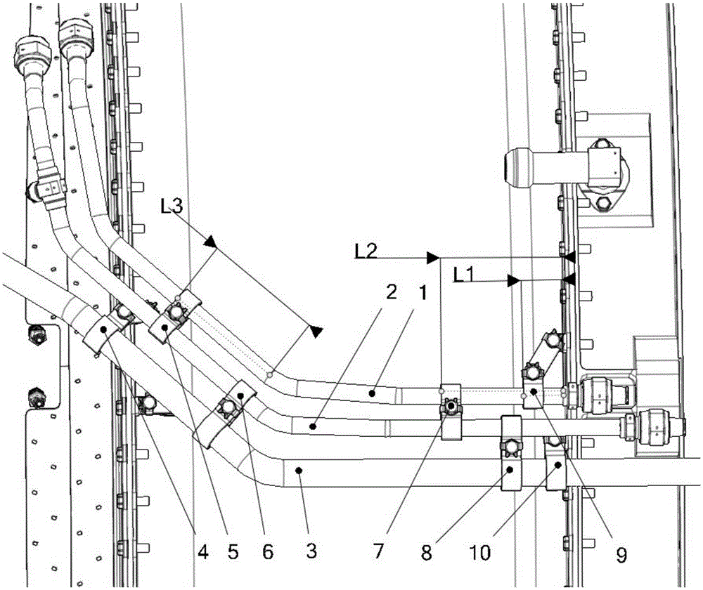 A Method for Determining the Position of the Clamp on the Engine Pipeline