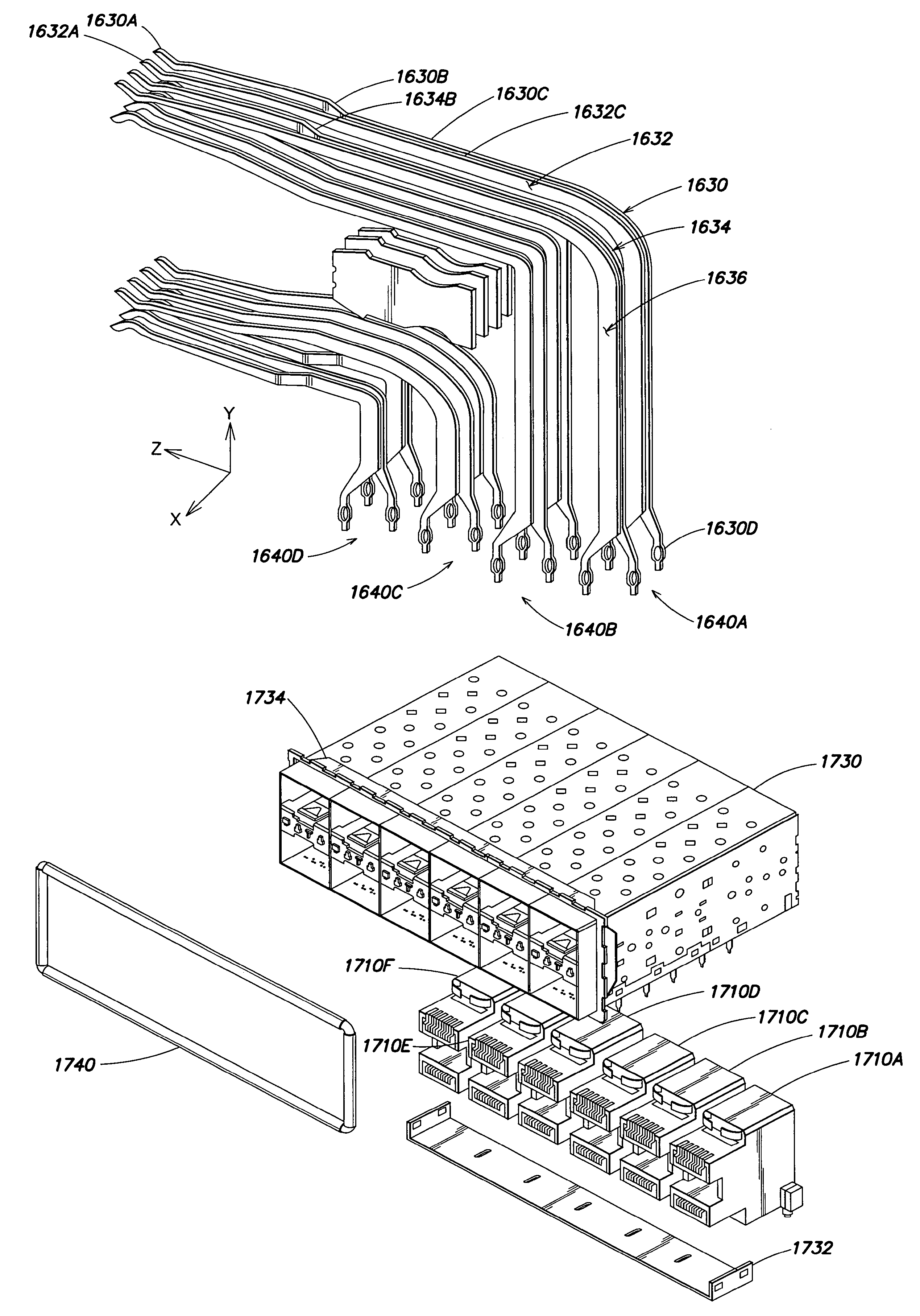 High performance, small form factor connector with common mode impedance control