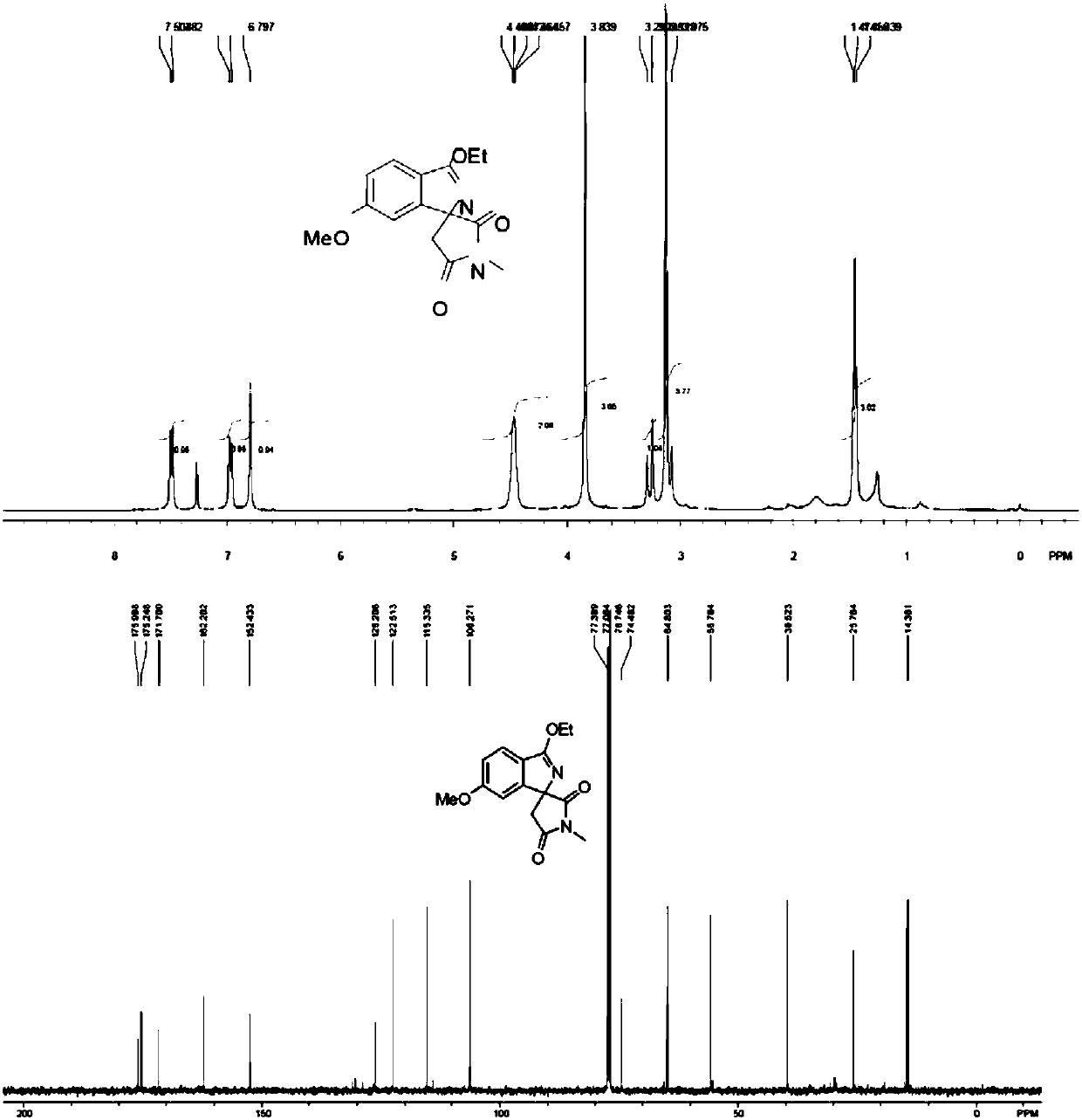 Synthetic method of nitrogen-containing spiro compound