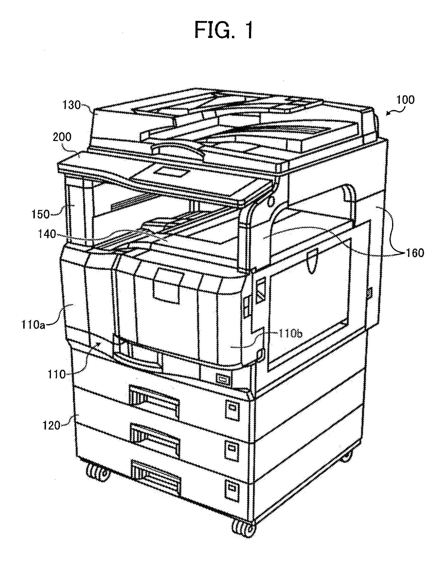 Image forming apparatus with multiple doors