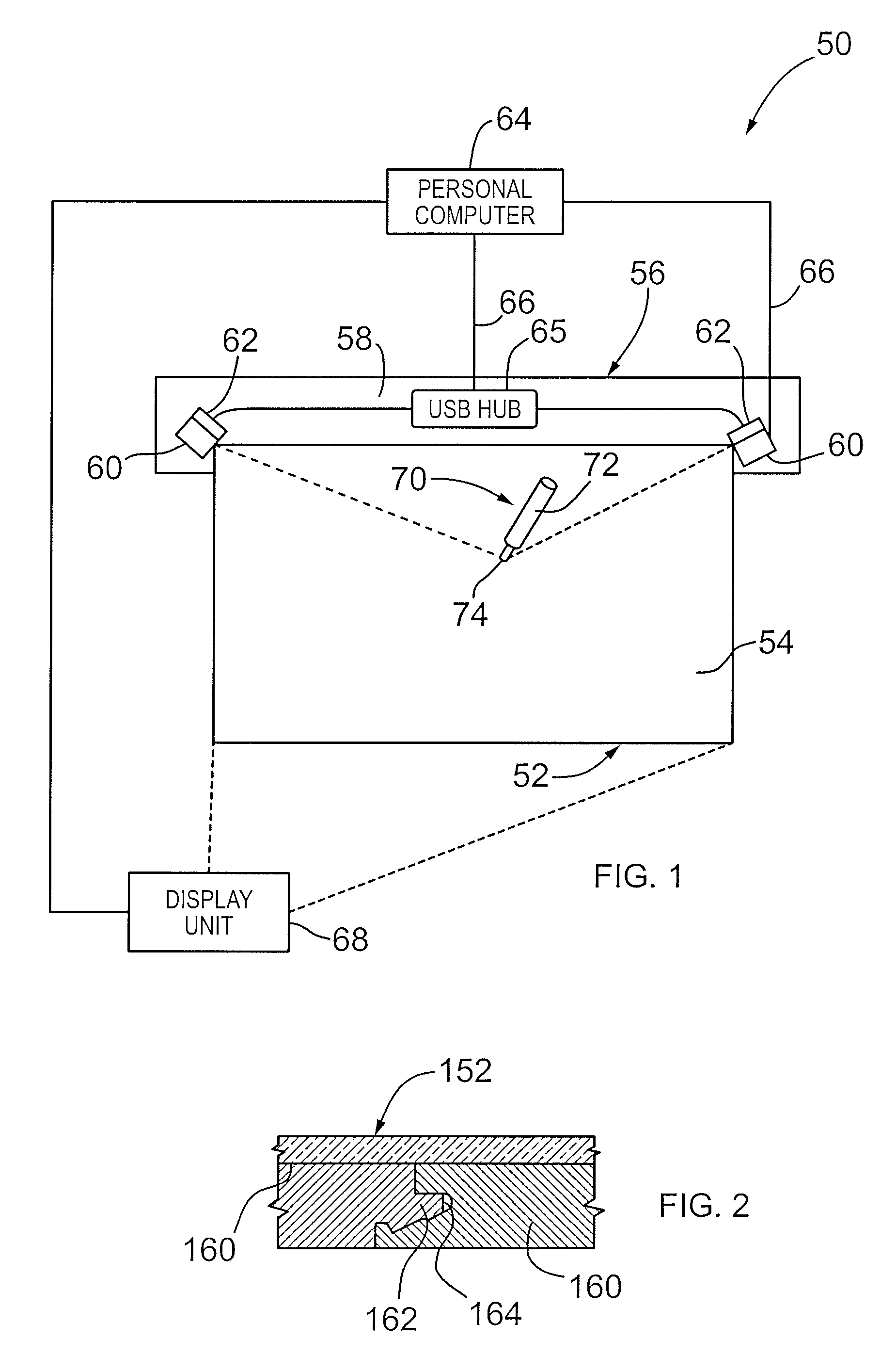 Touch panel and interactive input system incorporating the same