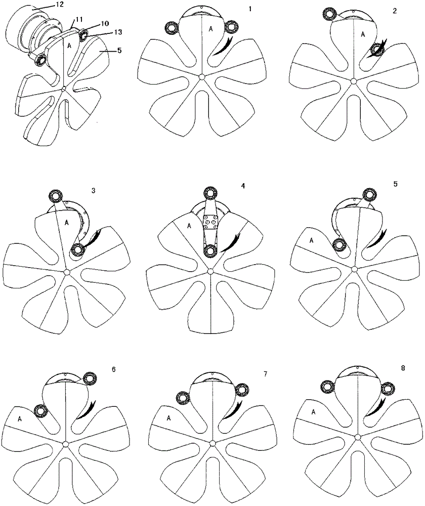 Two-wheel drive intermittent rotary table