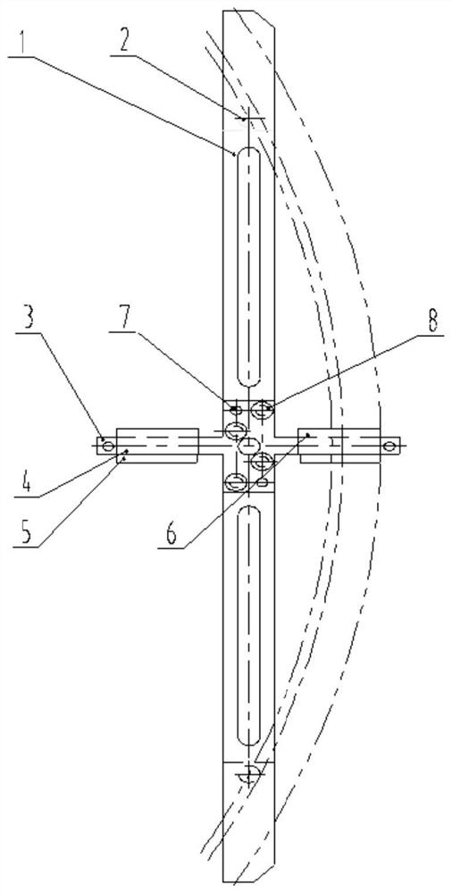 Auxiliary measuring device and method for width of inner and outer ring flow channels between blades of cartridge receiver assembly