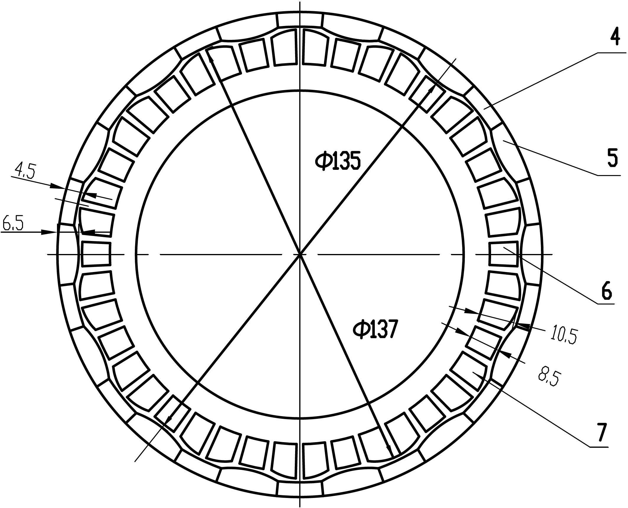 Double-ring composite type diamond cup-shaped grinding wheel