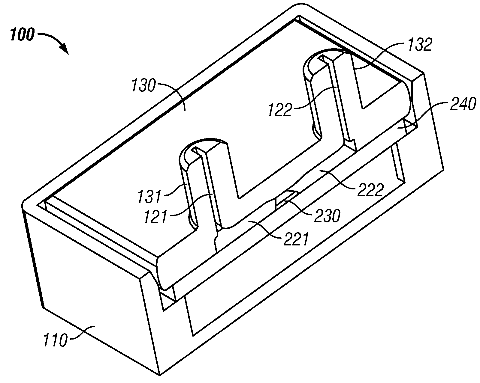 Mass-flow sensor with a molded flow restrictor