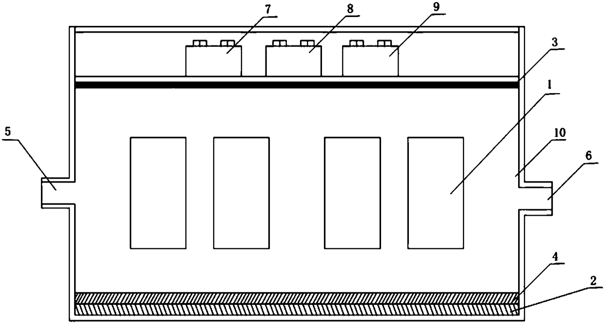 Sewage disinfection device for sewage sterilization