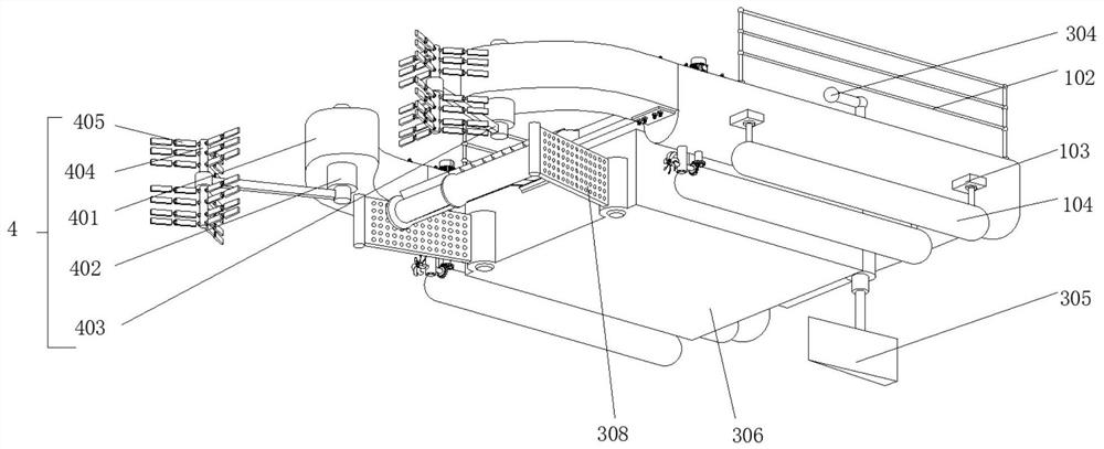 Water surface garbage cleaning ship