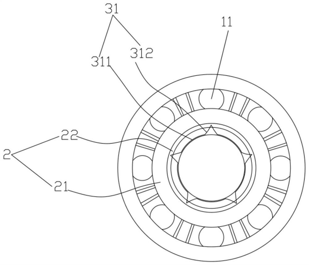 Active shaft type combined air bearing